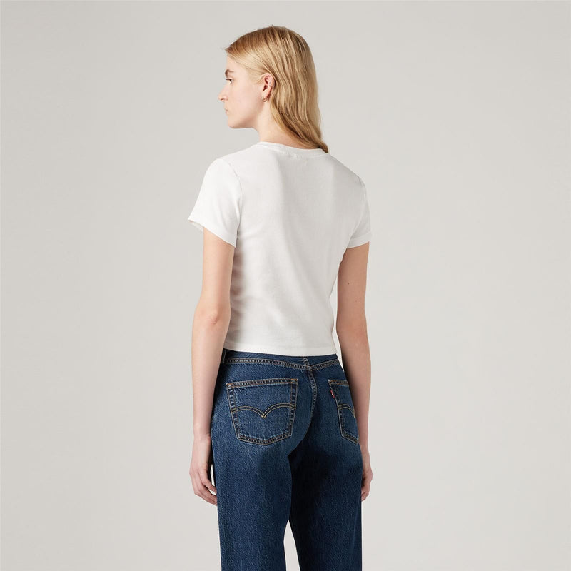 Load image into Gallery viewer, Levi's Women's Essential Sporty T-Shirt White Rib A74190013
