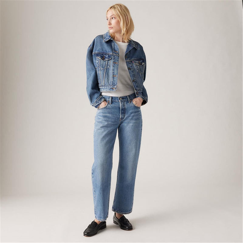 Load image into Gallery viewer, Levi's Women's 501® 90s Ankle Pants Med Indigo A91500002
