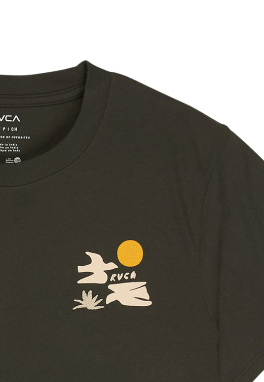 RVCA Women's Coastal Flight T-shirt Pirate Black EVJZT00176-PTK