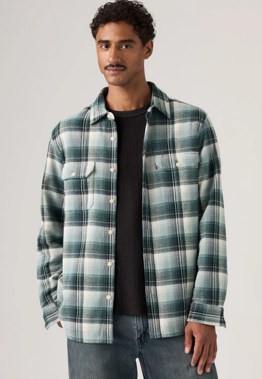 Levi's Men's Jackson Worker Shirt Stormy Sea 195730310
