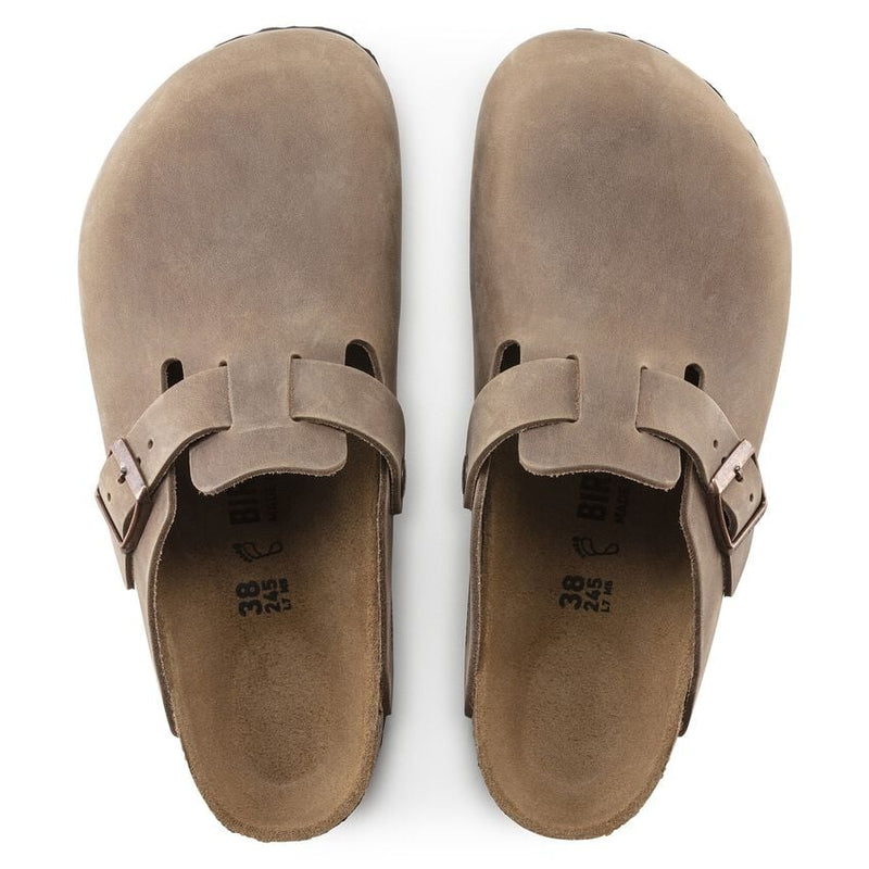 Load image into Gallery viewer, Birkenstock Men&#39;s Boston Natural Leather Oiled Tobacco Brown 0960811
