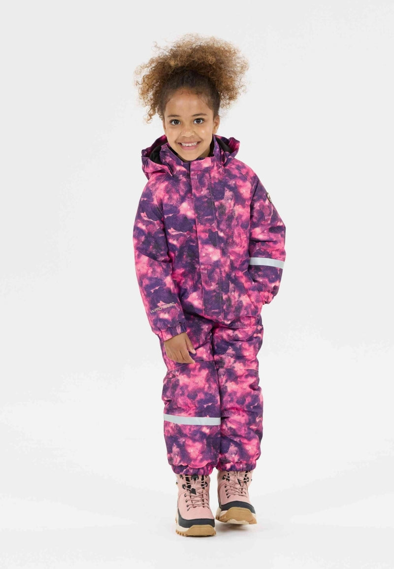 Load image into Gallery viewer, Zig Zag Kid's Tower Printed Coverall (2-5 Years) W-Pro 10000 Dark Purple Z213005-4078
