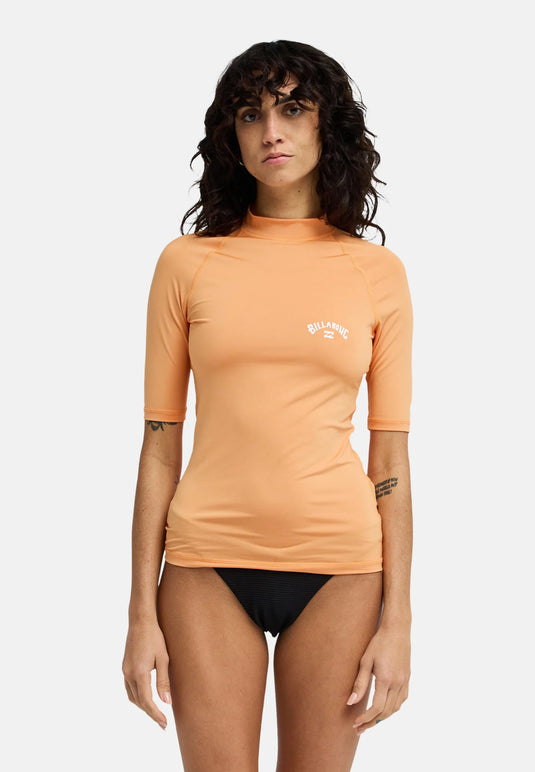 Billabong Women's Tropical Surf Short Sleeve Lycra Sunset Orange EBJWR0341-NJP0