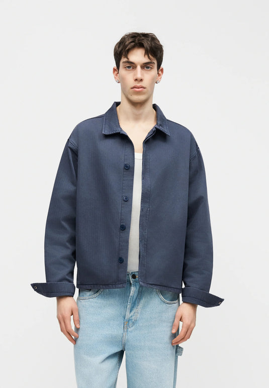 Vans Men's Washed Overdye Jacket Deep Indigo VN000S11FOB