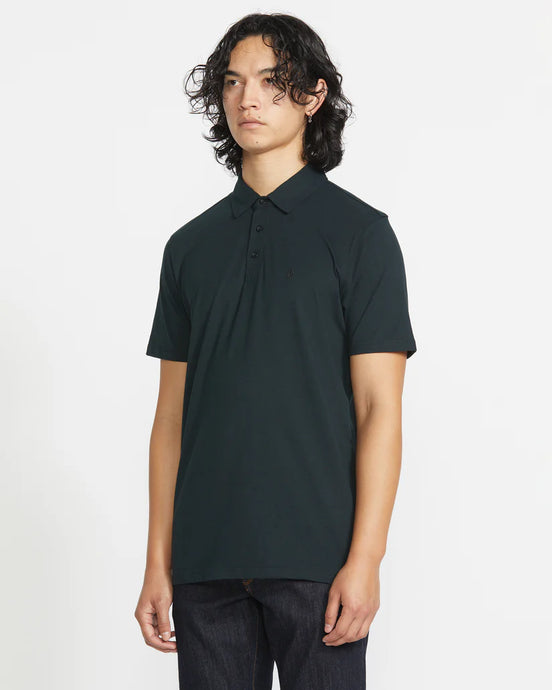 Volcom Men's Wowzer Polo T-Shirt Black A0112303_BLK