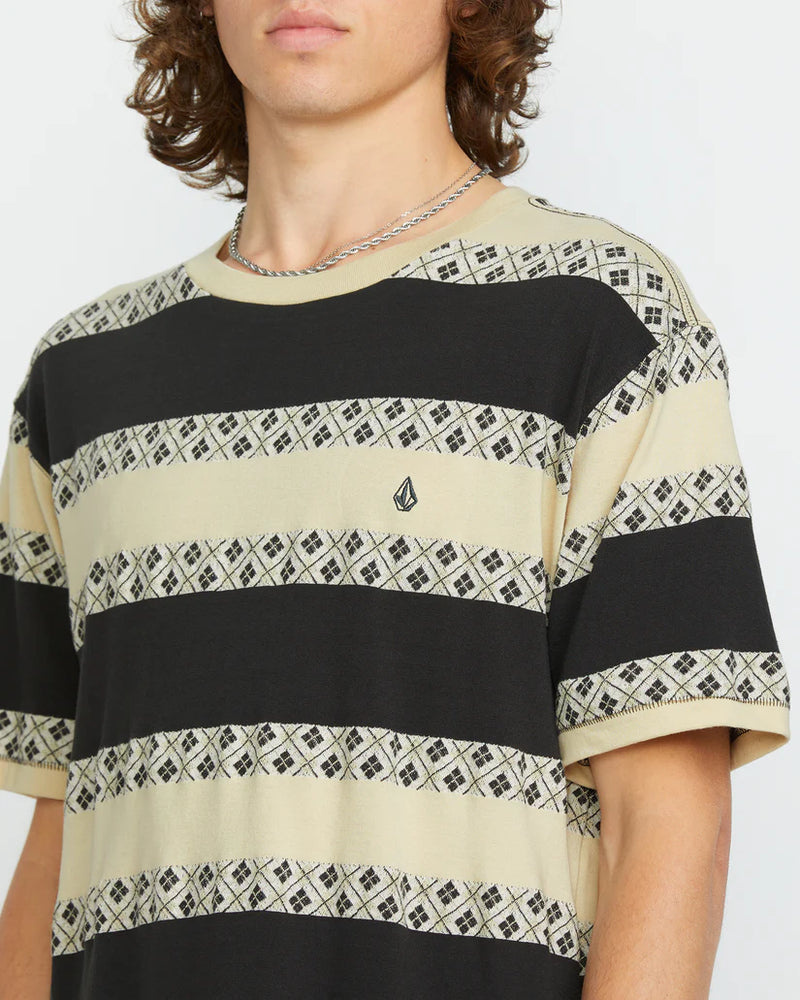 Load image into Gallery viewer, Volcom Men&#39;s Iron Stone T-Shirt Stealth A0112503_STH
