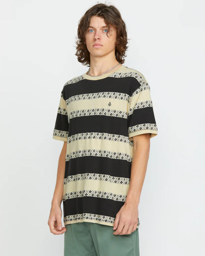 Load image into Gallery viewer, Volcom Men&#39;s Iron Stone T-Shirt Stealth A0112503_STH

