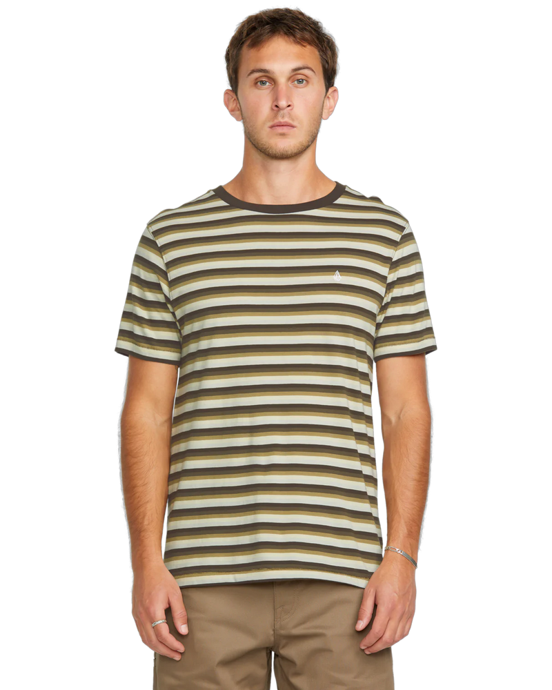 Load image into Gallery viewer, Volcom Men&#39;s Level Stone T-Shirt Wren A0112504_WRE
