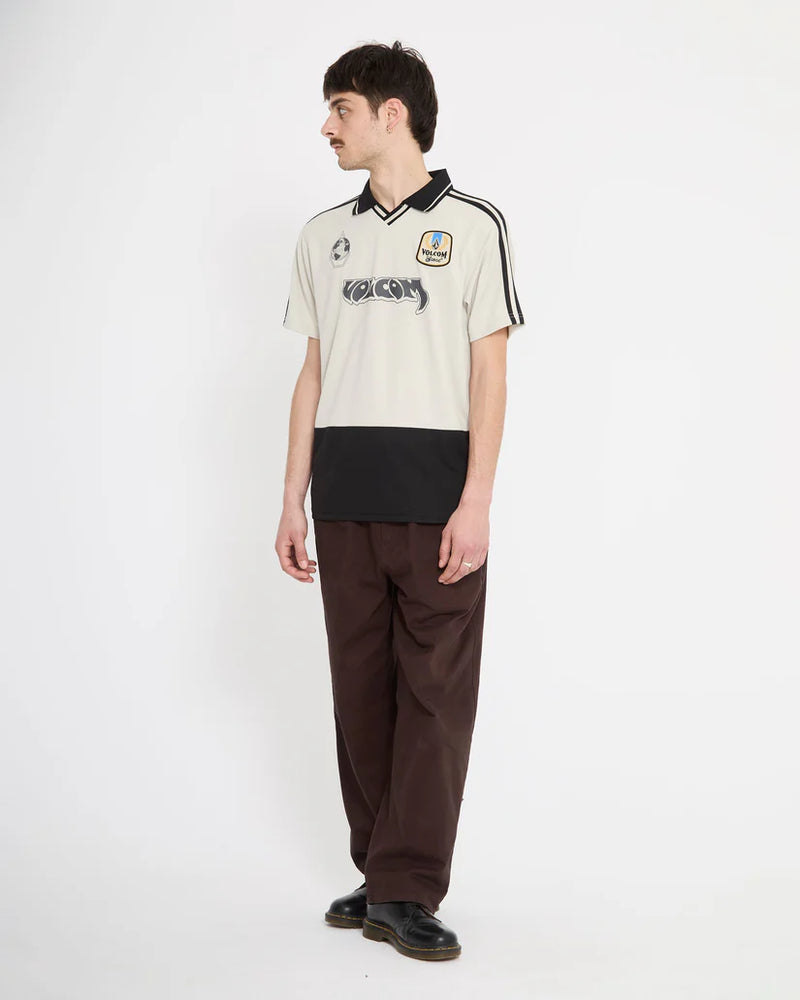 Load image into Gallery viewer, Volcom Men's Copa Polo T-Shirt Stone A0112610_STN
