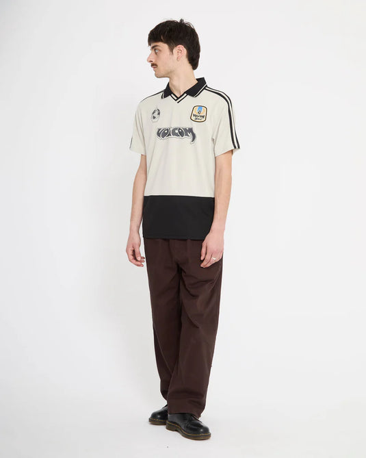 Volcom Men's Copa Polo T-Shirt Stone A0112610_STN