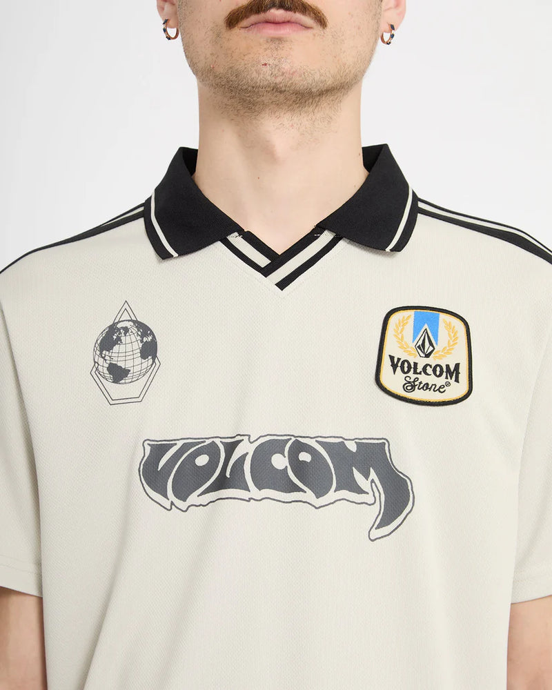 Load image into Gallery viewer, Volcom Men's Copa Polo T-Shirt Stone A0112610_STN
