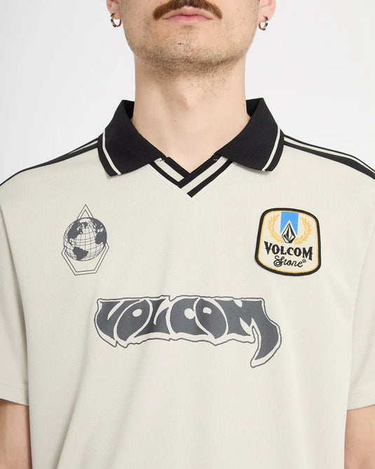 Volcom Men's Copa Polo T-Shirt Stone A0112610_STN
