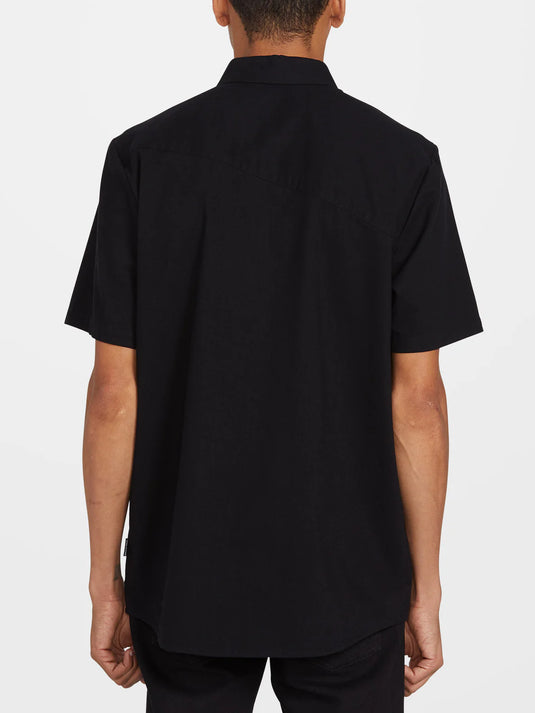 Volcom Men's Everett Oxford Modern Fit Shirt New Black A0412316_NBK
