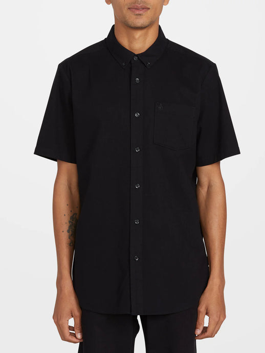Volcom Men's Everett Oxford Modern Fit Shirt New Black A0412316_NBK