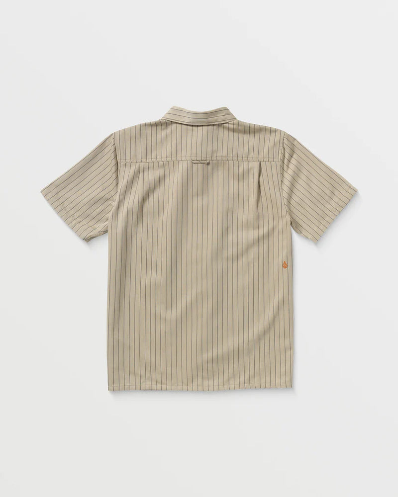 Load image into Gallery viewer, Volcom Men&#39;s Trade Stone Shirt Light Khaki A0412502_LKH
