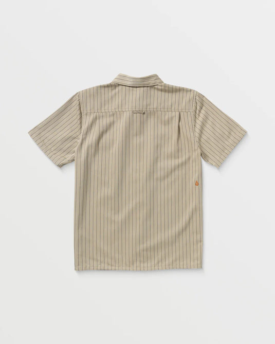Volcom Men's Trade Stone Shirt Light Khaki A0412502_LKH