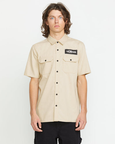 Volcom Men's Ent Shirt Pale Khaki A0412503_PLK