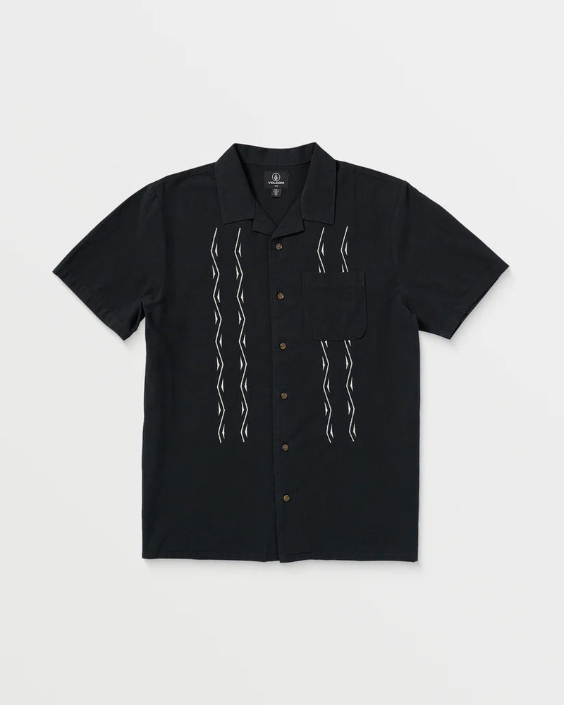 Load image into Gallery viewer, Volcom Men&#39;s Bayamostone Shirt Black A0412505_BLK
