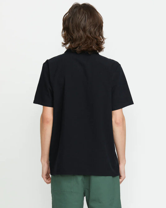 Volcom Men's Bayamostone Shirt Black A0412505_BLK