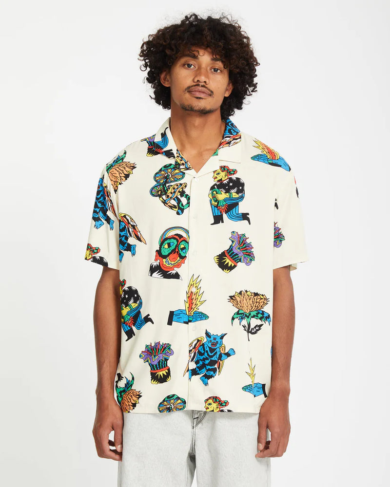 Load image into Gallery viewer, Volcom Unisex Bob Mollema Shirt Light Beige A0412513_LBG
