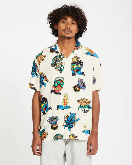 Volcom Unisex Bob Mollema Shirt Light Beige A0412513_LBG