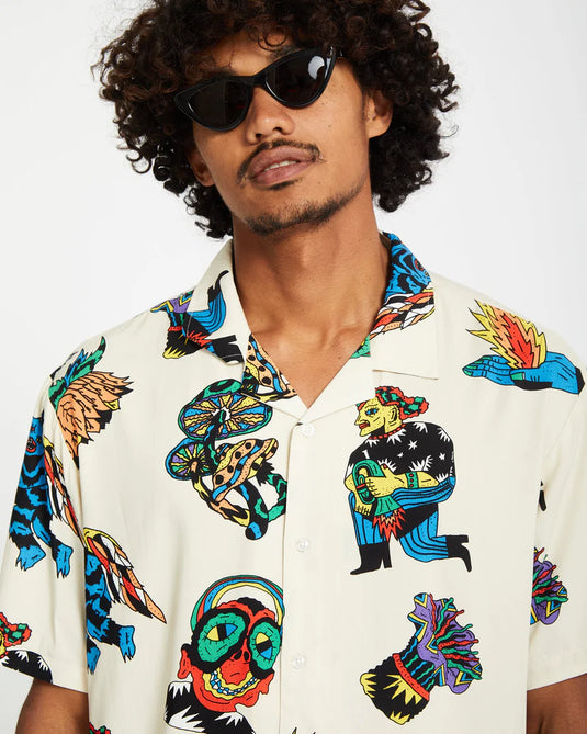 Volcom Unisex Bob Mollema Shirt Light Beige A0412513_LBG