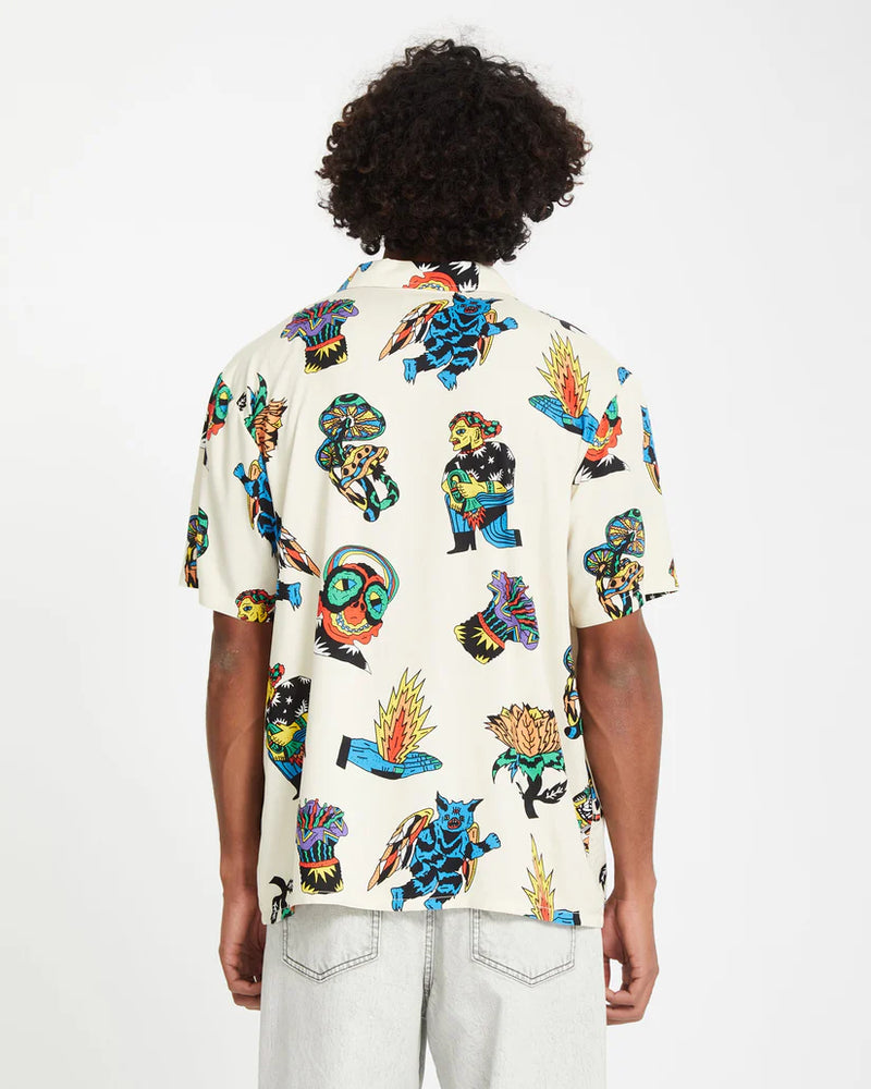 Load image into Gallery viewer, Volcom Unisex Bob Mollema Shirt Light Beige A0412513_LBG
