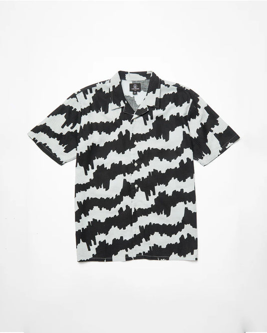 Volcom Men's Short Sleeve Multifarious Shirt Carolina Blue A0412515_CNA