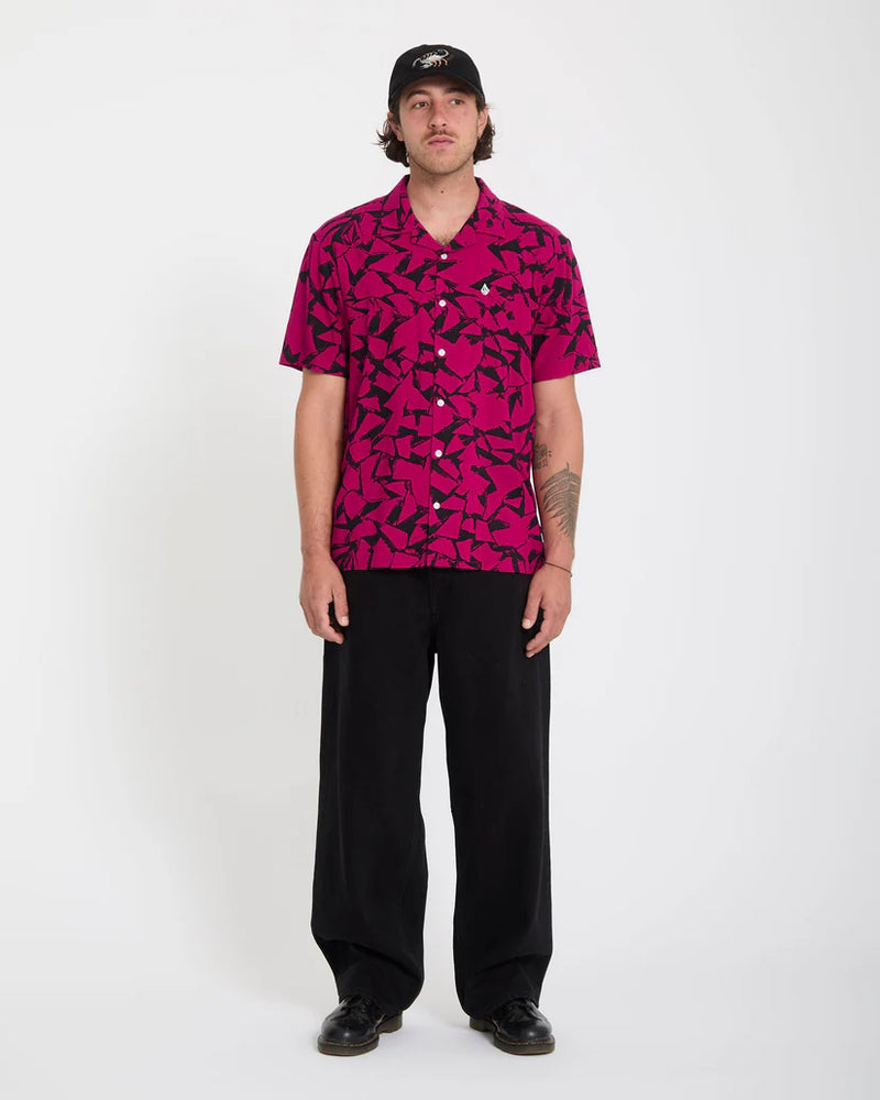 Load image into Gallery viewer, Volcom Men's Boldstone Shirt Sangria A0412614_SGA
