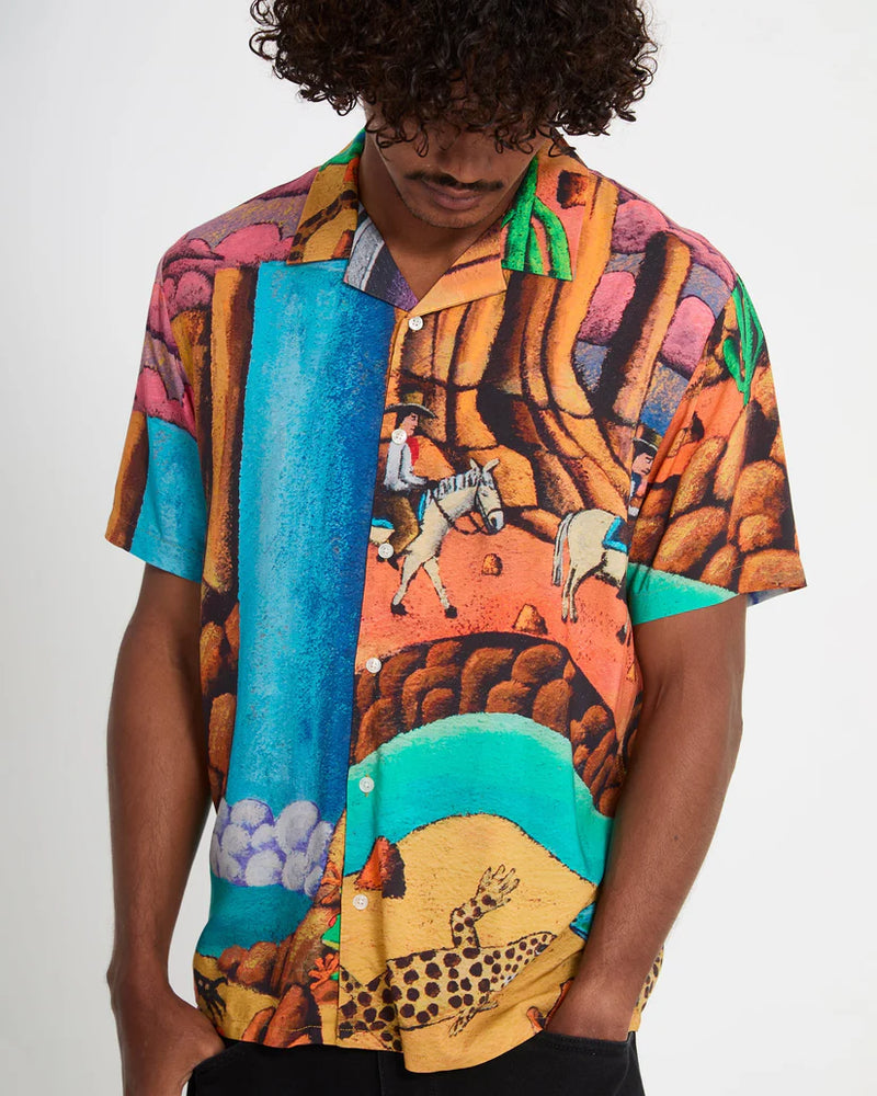Load image into Gallery viewer, Volcom Men's Mickey Mason Shirt Multi A0412615_MLT
