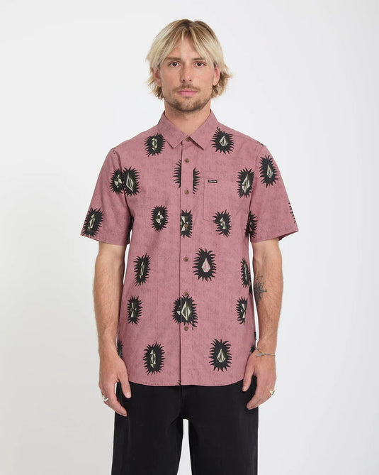 Volcom Men's Markerstone Shirt Stone Rose A0412620_SNE