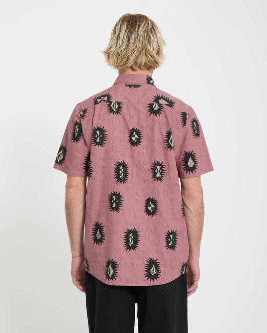 Volcom Men's Markerstone Shirt Stone Rose A0412620_SNE