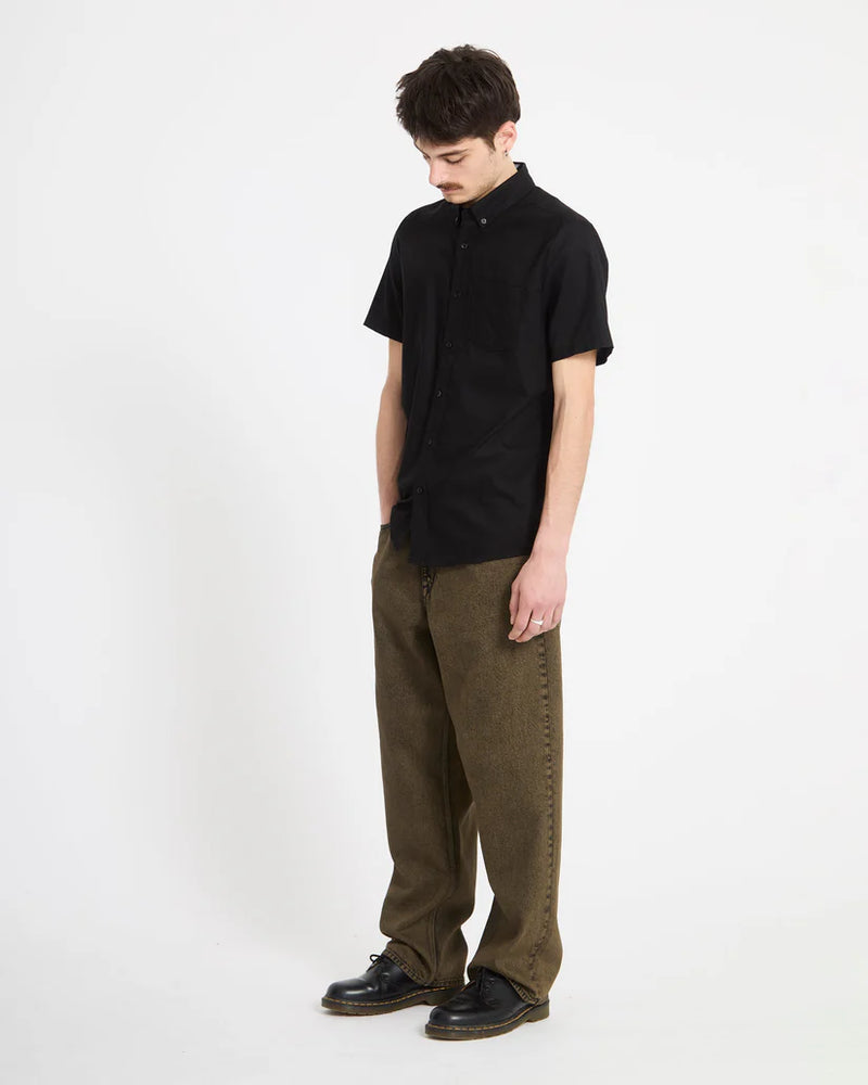 Load image into Gallery viewer, Volcom Men's Everett Oxford Shirt New Black A0412625_NBK
