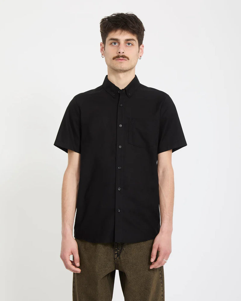 Load image into Gallery viewer, Volcom Men's Everett Oxford Shirt New Black A0412625_NBK
