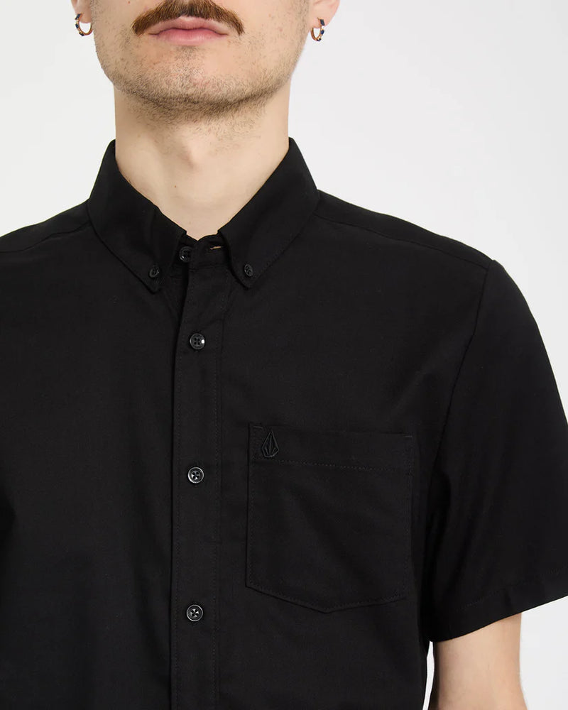 Load image into Gallery viewer, Volcom Men's Everett Oxford Shirt New Black A0412625_NBK
