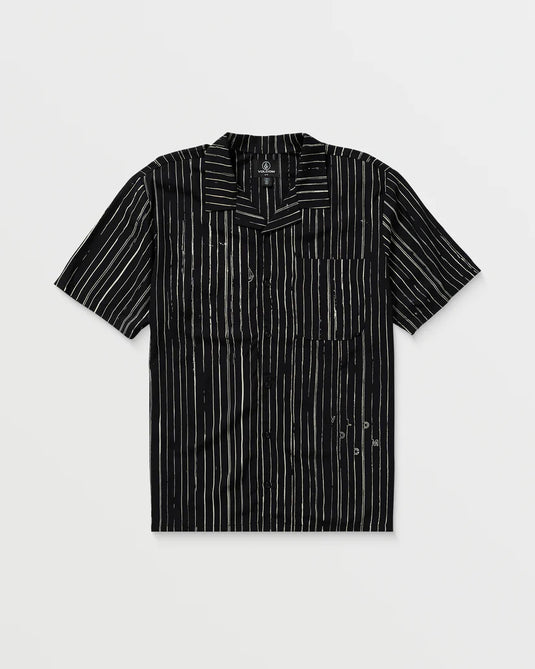 Volcom Men's Mistostone Shirt Black White A0422501_BWH