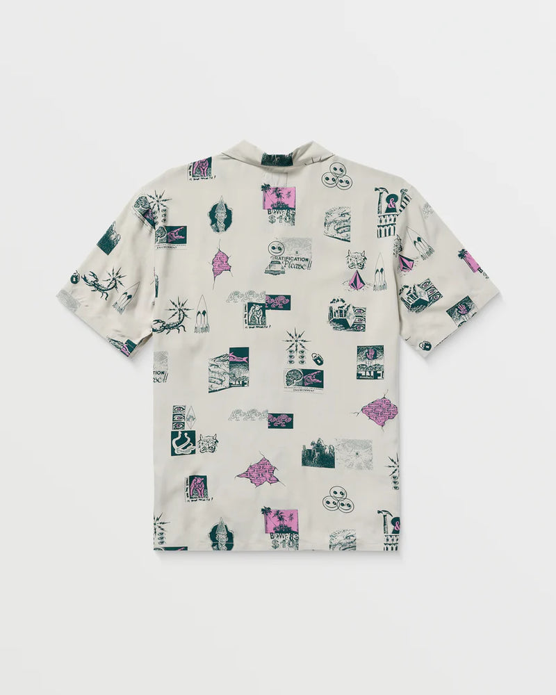 Load image into Gallery viewer, Volcom Men&#39;s Mistostone Shirt Stone A0422501_STN
