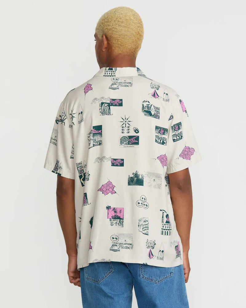 Load image into Gallery viewer, Volcom Men&#39;s Mistostone Shirt Stone A0422501_STN

