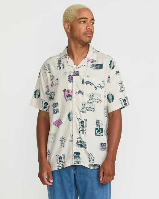 Volcom Men's Mistostone Shirt Stone A0422501_STN
