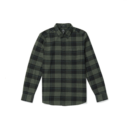 Volcom Caden Plaid Shirt Black A0532303-BLK