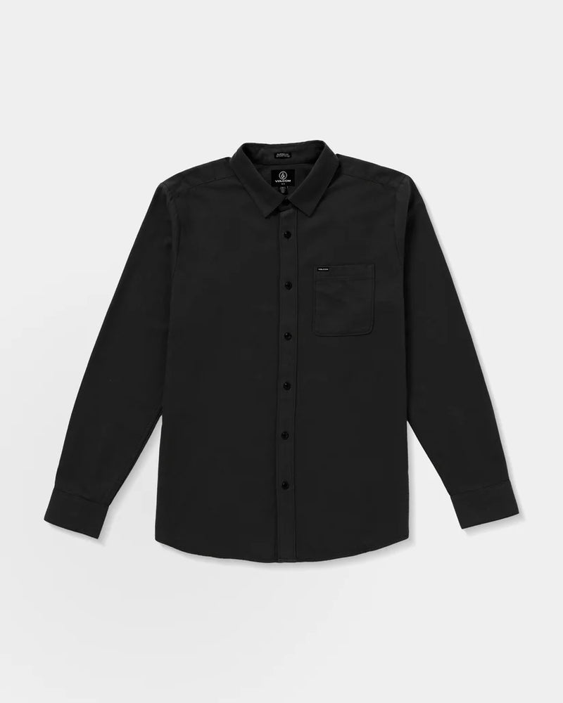 Load image into Gallery viewer, Volcom Men's Caden Solid Shirt Antique Black A0532601-AQK
