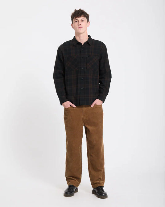 Volcom Men's Hunkstone Shirt Cacao A0532603-CAO