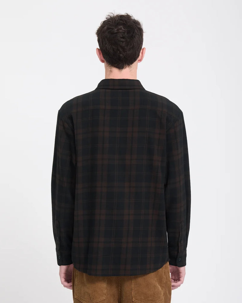 Load image into Gallery viewer, Volcom Men's Hunkstone Shirt Cacao A0532603-CAO
