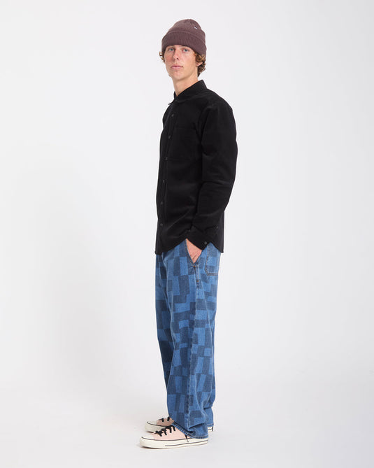 Volcom Men's Zander Corduroy Black Combo A0532604-BLC