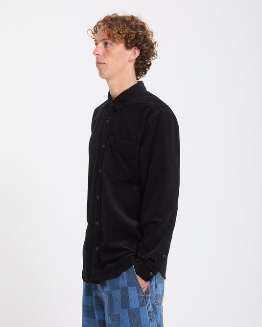 Volcom Men's Zander Corduroy Black Combo A0532604-BLC