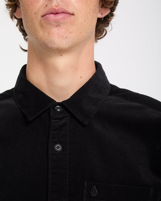 Volcom Men's Zander Corduroy Black Combo A0532604-BLC