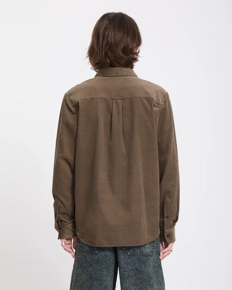 Load image into Gallery viewer, Volcom Men's Zander Corduroy Shirt Earth A0532604-ETH
