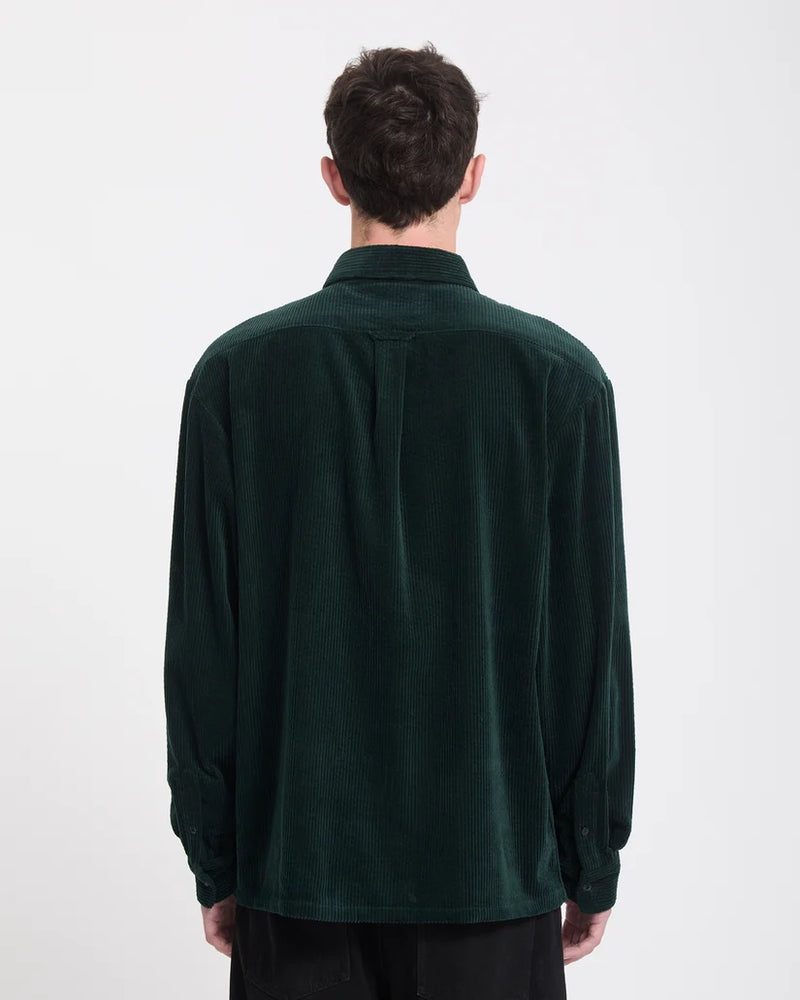 Load image into Gallery viewer, Volcom Men's Fostered II Corduroy Shirt Scarab A0532606-SCB
