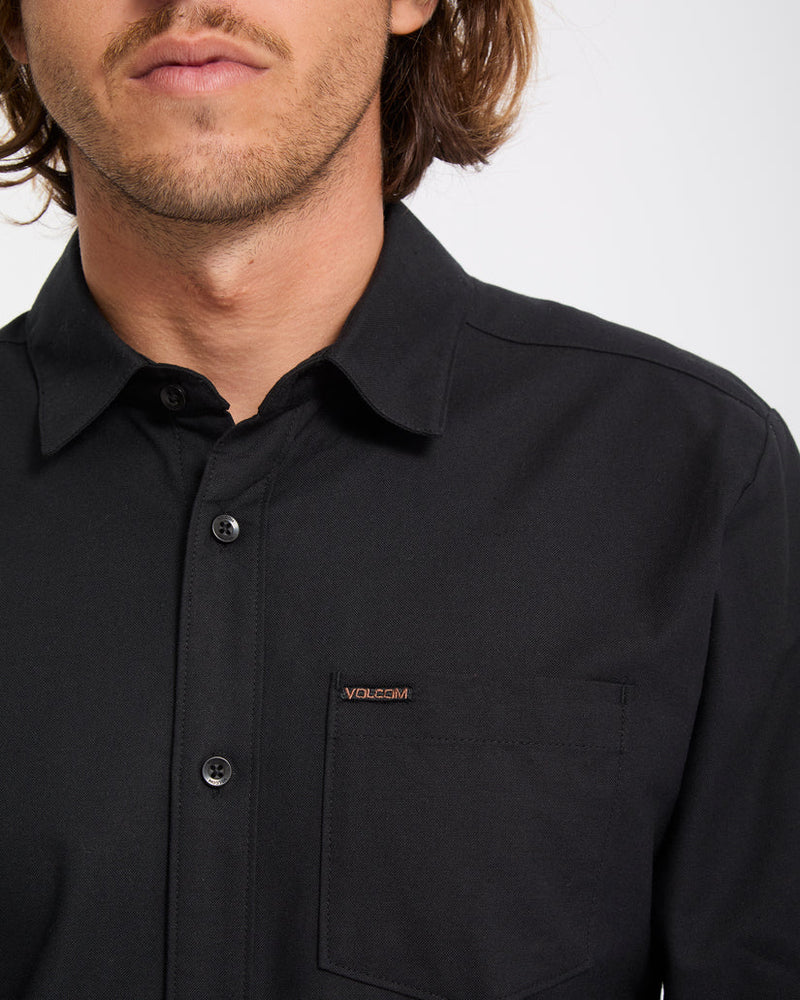 Load image into Gallery viewer, Volcom Men's Veeco Oxford Shirt Black A0532607-BLK
