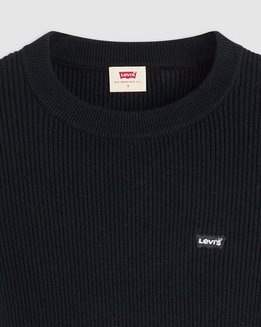 Levi's Women's Crewneck Rib Sweater Black A07190035